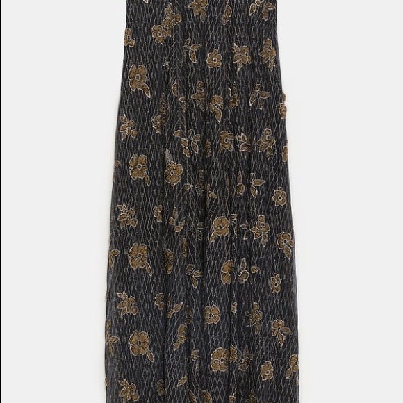 Zara limited edition embroidered sequin skirt - Picture 5 of 7